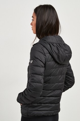 ea7 packaway hooded jacket