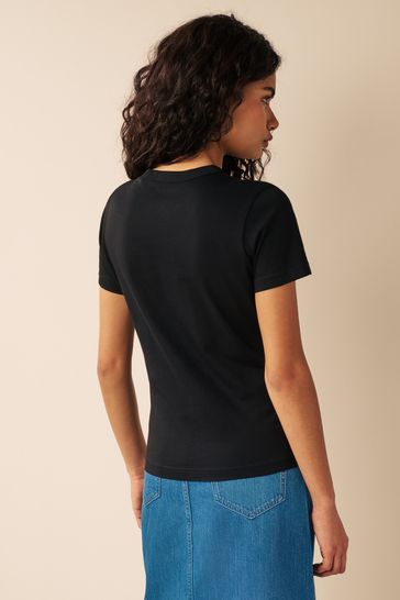 Black best sale tight shirt
