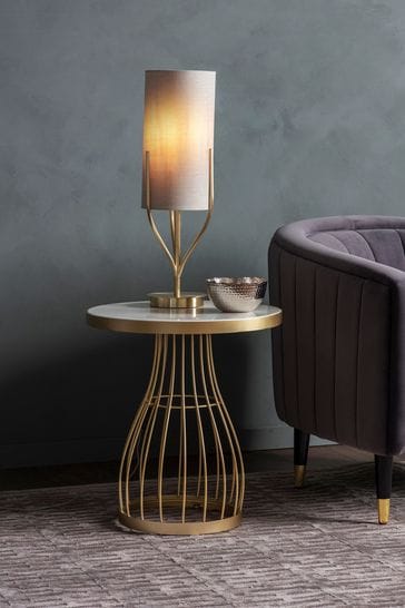 Southgate Champagne Side Table By, Hudson Coffee Table Champagne