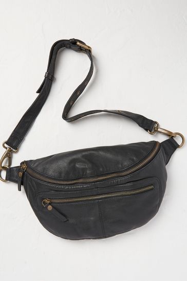 FatFace Black Arven Sling Cross-Body Bag