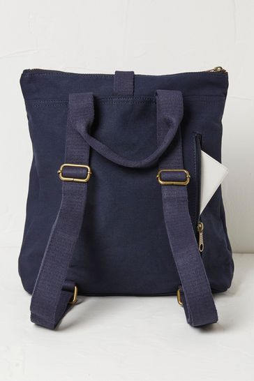 FatFace Blue Alba Canvas Backpack