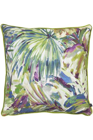Prestigious Textiles Jewel Green Palmyra Tropical Feather Filled Cushion