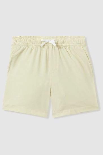 Reiss Lemon Shore Plain Drawstring Waist Swim Shorts
