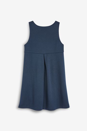 Buy Navy Jersey Stretch Bow School Pinafore 3 14yrs from Next Egypt