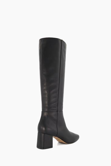 Dune long clearance black boots