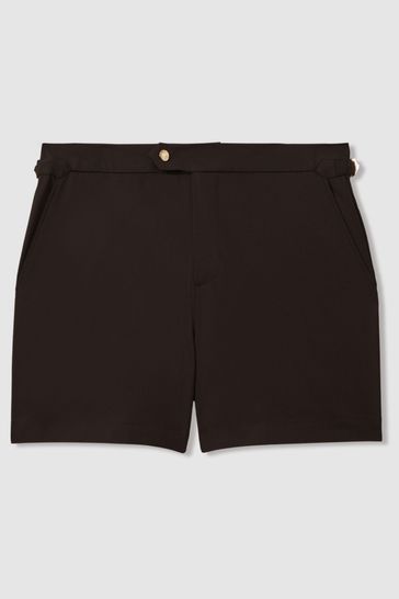 Buy Reiss Chocolate Sun Side Adjuster Swim Shorts from Next Denmark