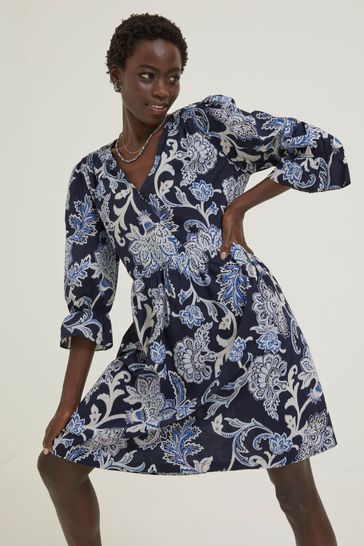 Buy FatFace Blue Maddox Palace Floral Dress from Next Netherlands
