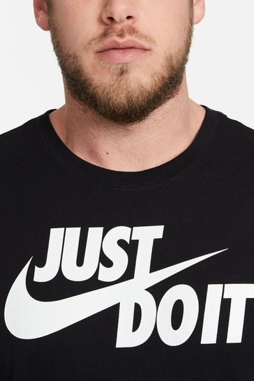 Black nike just 2025 do it shirt