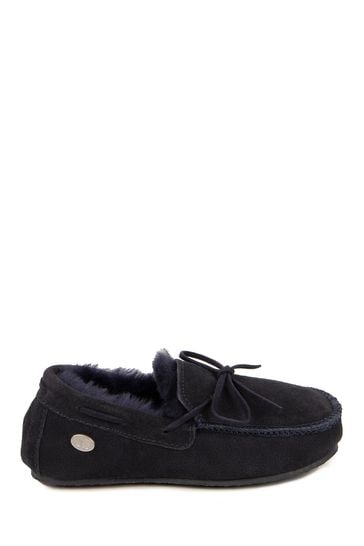 Buy Totes Blue Boys Mini Torrington Sheepskin Slippers from Next