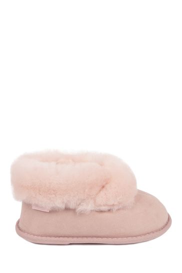 Buy Totes Pink Childrens Classic Sheepskin Slippers from Next Belgium