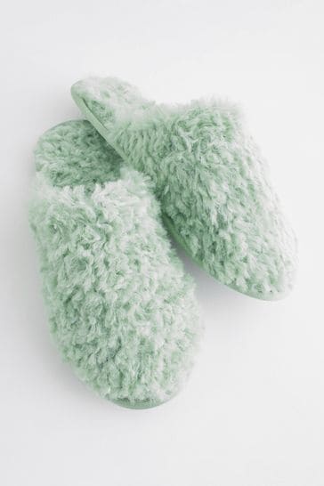 Sage green slippers sales