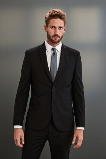 Buy Black Slim Signature Tollegno Italian Wool Suit Jacket from Next USA