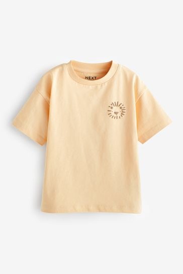 Buttermilk Yellow Simple Short Sleeve T-Shirt (3mths-7yrs)