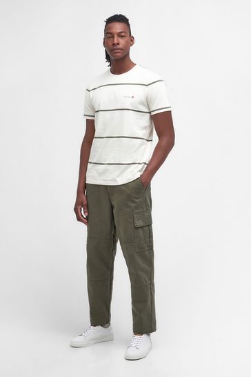Barbour trousers olive store