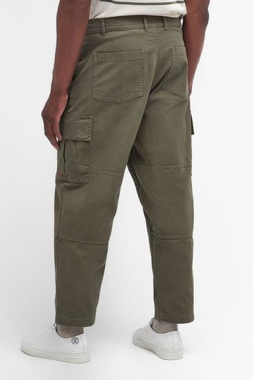 Barbour Olive Green Robhill Cargo Trousers