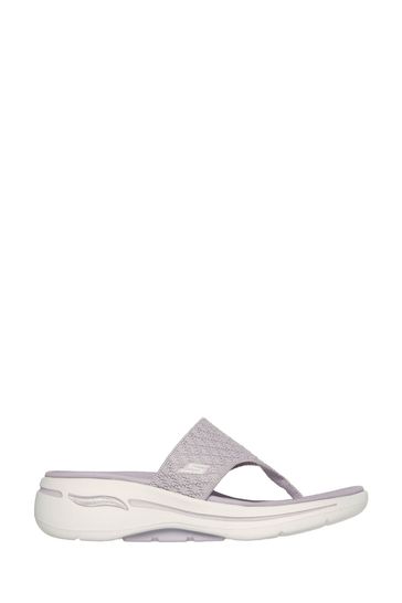 Skechers Purple Go Walk Arch Fit Sandals