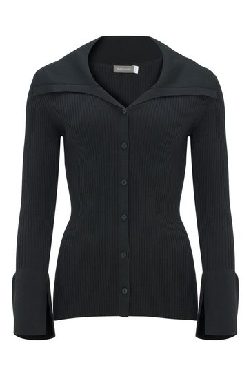 Black best sale polo cardigan