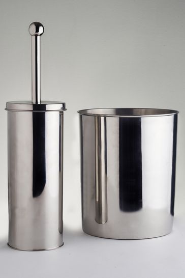 Bathroom bin and brush set hotsell