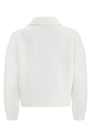 Buy Mint Velvet White Quilt Jersey Sweatshirt from Next USA