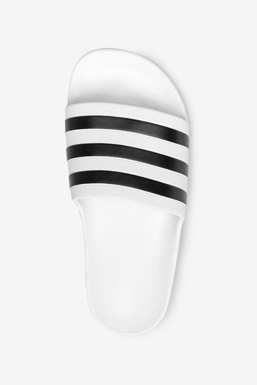 adidas OFf White Sportswear Adilette Aqua Slides