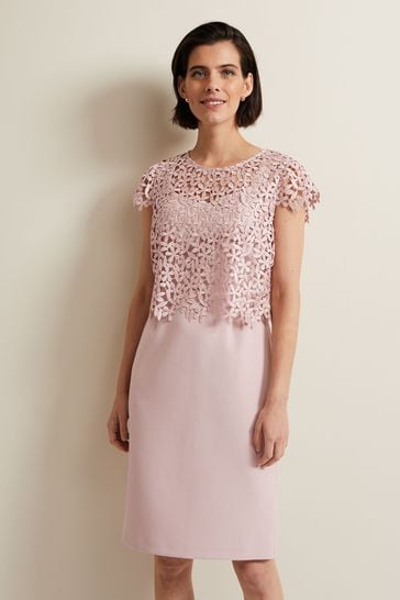 Buy Phase Eight Pink Daisy Lace Midi Dress from Next Germany