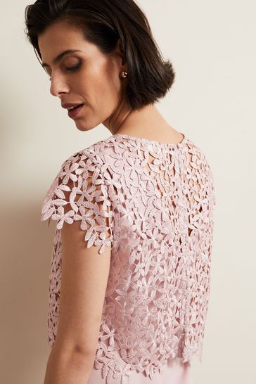 Buy Phase Eight Pink Daisy Lace Midi Dress from Next Germany