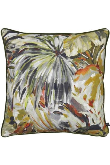 Prestigious Textiles Papaya Orange Palmyra Tropical Feather Filled Cushion