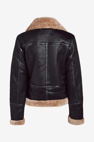 borg aviator jacket mens