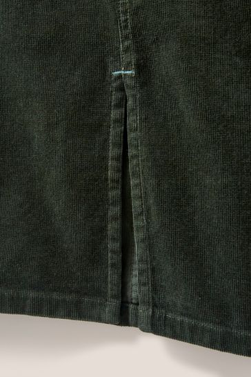 Green cord midi skirt shop