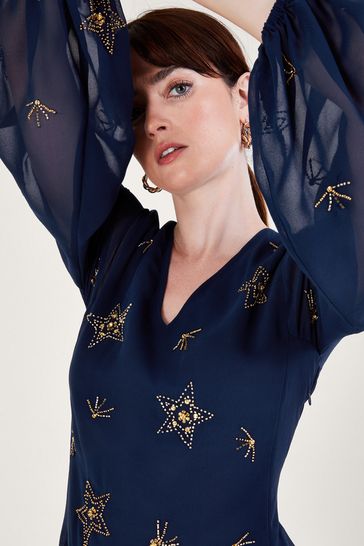 Monsoon selina spot dress shop