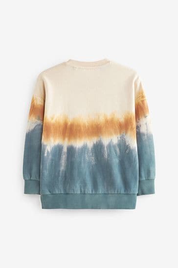 Blue tie dye sweatshirt on sale