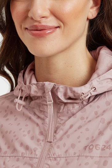 Light pink waterproof jacket on sale