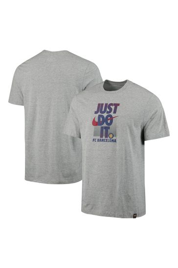 Buy Nike Grey Barcelona Just Do It T Shirt from Next Hungary