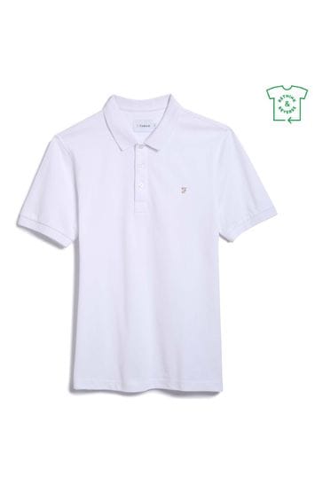 Farah white polo shirt 2025