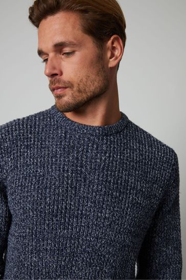 Mens waffle knit jumper store