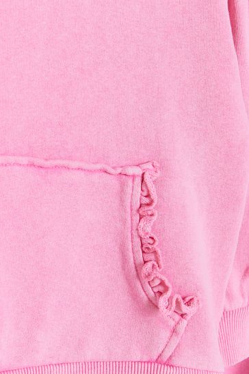 River island pink store hoodie