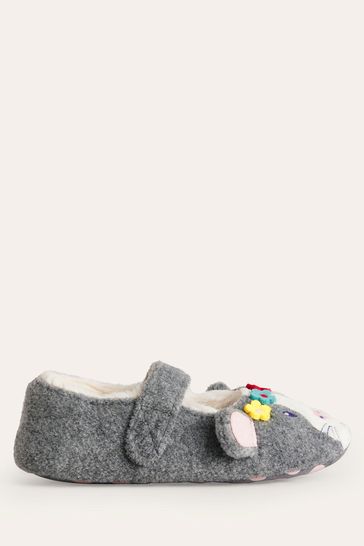 Girls deals grey slippers
