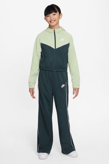 green swoosh tracksuit