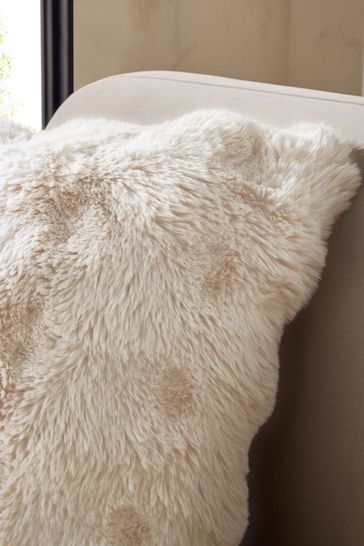 Buy Oyster 50 x 50cm Aspen Faux Fur Cushion from Next Netherlands
