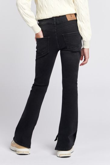 Buy U.S. Polo Assn. Girls Coloured Bootleg Denim Black Jeans from Next Latvia