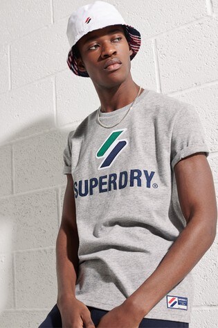Superdry Grey Sportstyle Classic T-Shirt