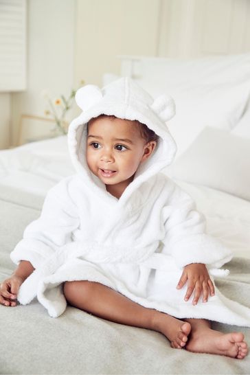 The White Company White Hydrocotton Baby Robe