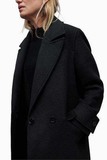 Buy AllSaints Mabel Black Coat from Next Singapore