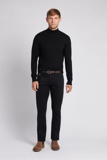 Black polo sales neck jumper mens