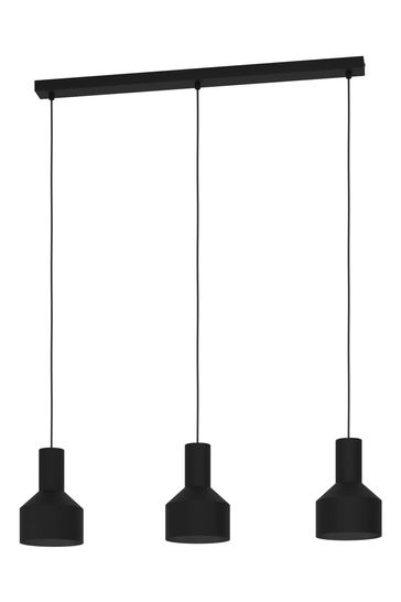 Eglo Black Casibare Steel 3 Light Pendant Ceiling Light