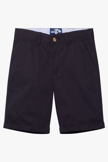 Trotters London Navy Blue Charlie Chino Shorts