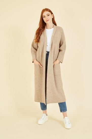 Maxi cream cardigan store