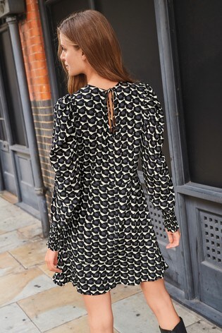 Buy Smock Puff Sleeve Dress from Next 