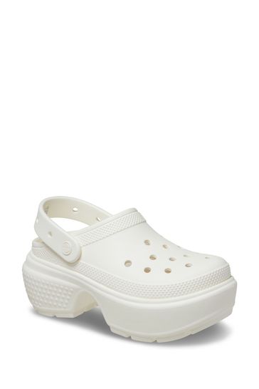 Crocs Cream Stomp Clogs