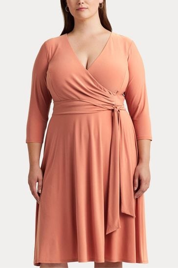 Surplice jersey dress clearance